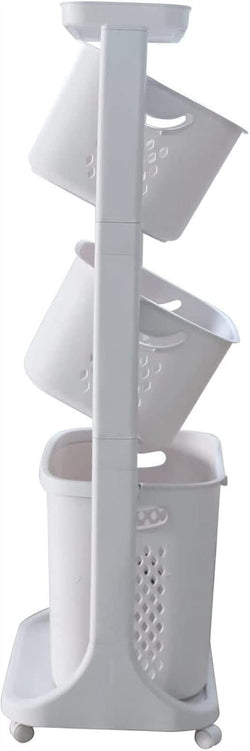Collection of LuxTier Rolling Laundry Storage in a gallery layout
