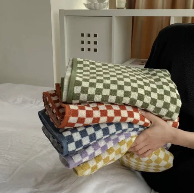 Luxurious Striped Cotton Bath Towel