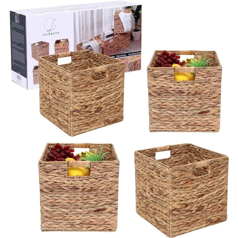 Collection of Handwoven Storage Baskets (Set of 4) in a gallery layout