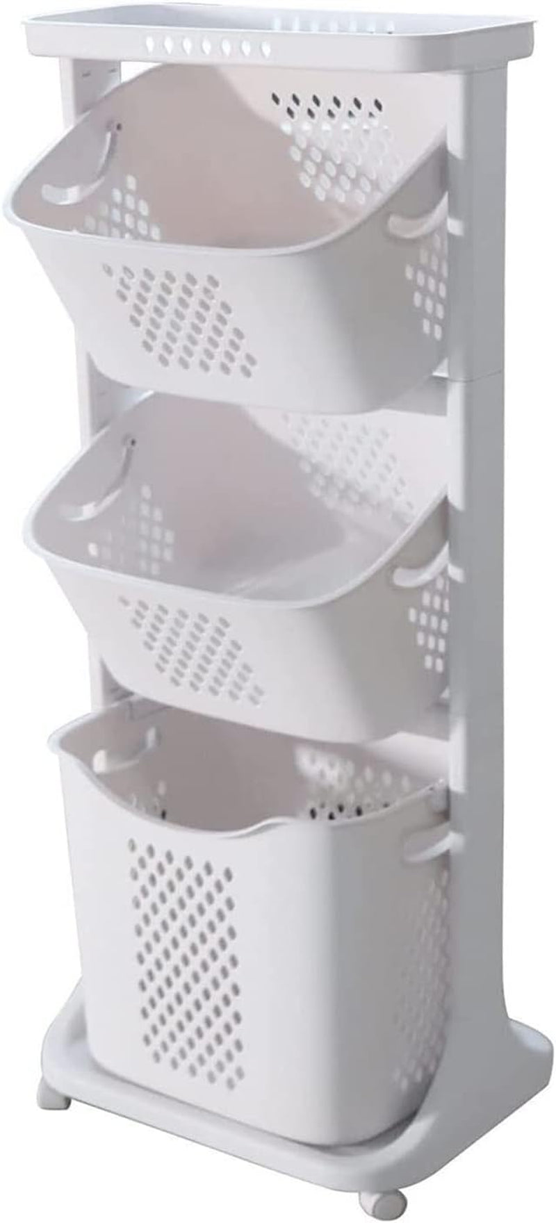 Collection of LuxTier Rolling Laundry Storage in a gallery layout