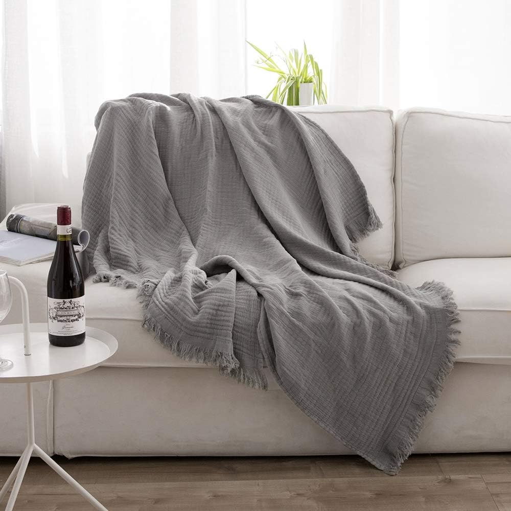 Rustic Breeze Muslin Throw