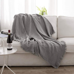 Collection of Rustic Breeze Muslin Throw in a gallery layout