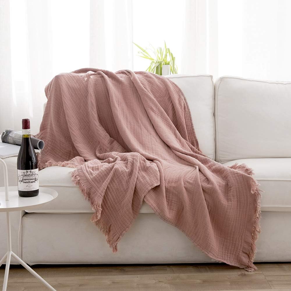 Rustic Breeze Muslin Throw