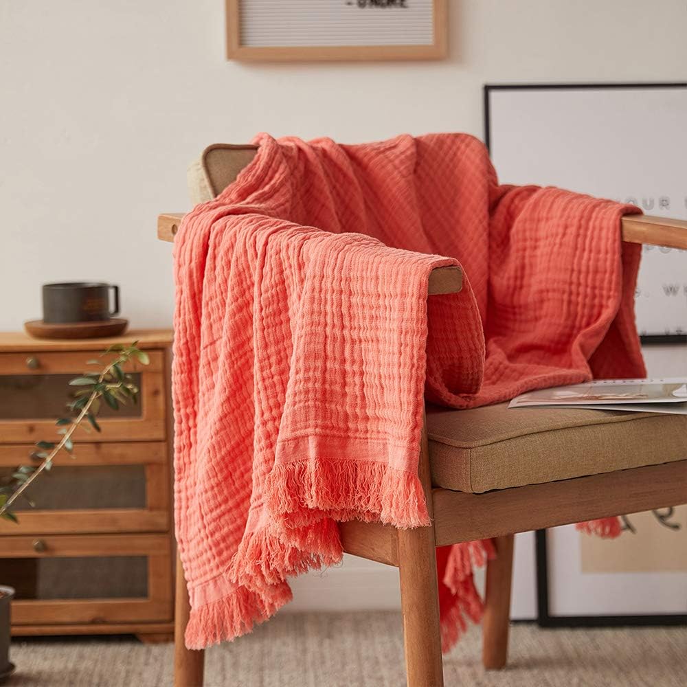 Rustic Breeze Muslin Throw