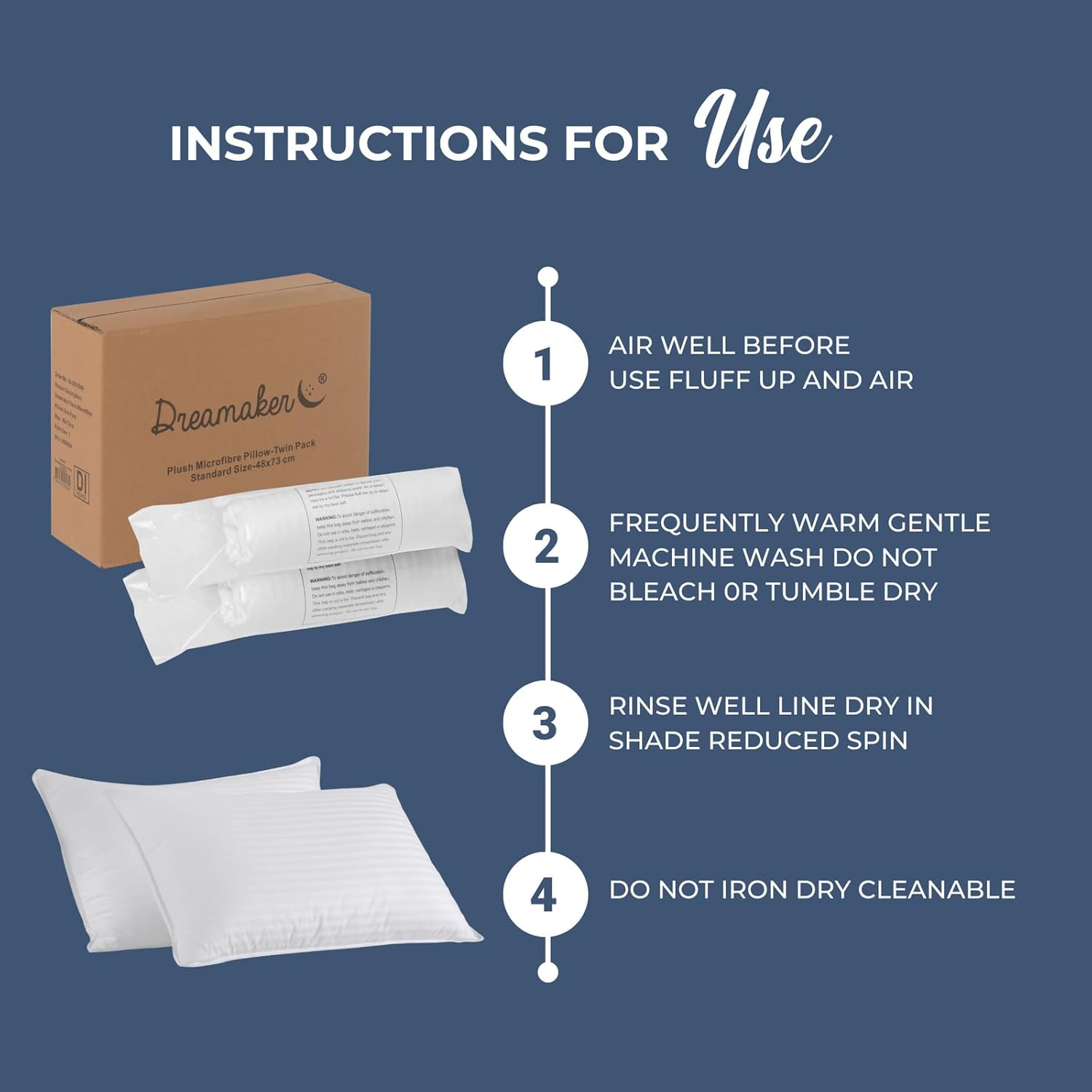 Dreamaker Luxe Sateen Pillow Duo