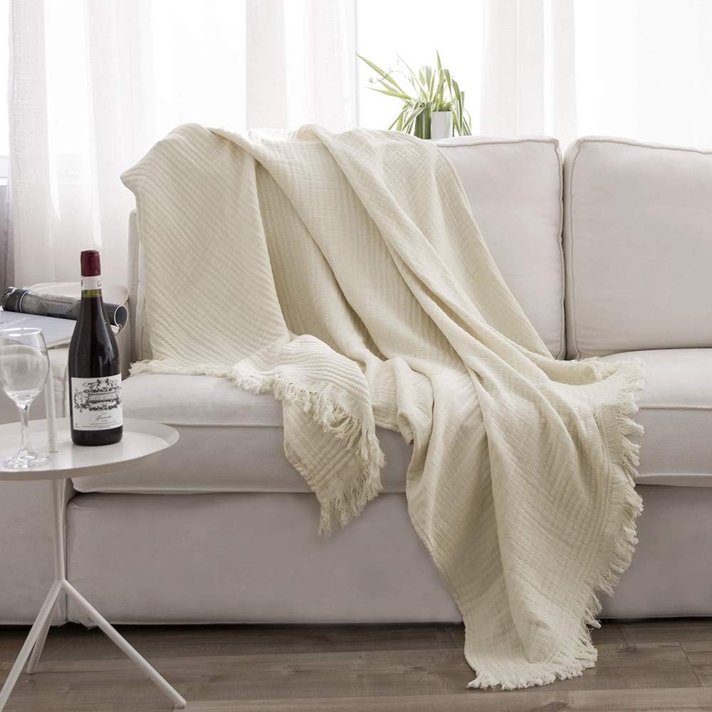 Rustic Breeze Muslin Throw