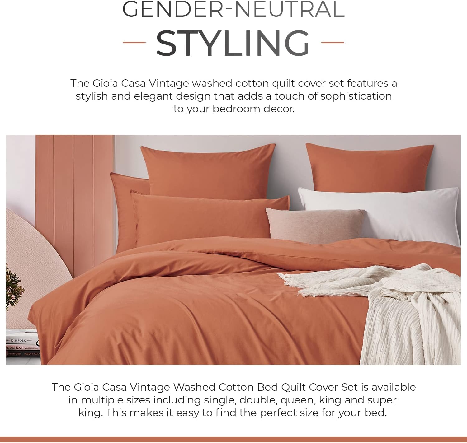 Collection of Vintage Washed Bed Quilt Cover Set in a gallery layout