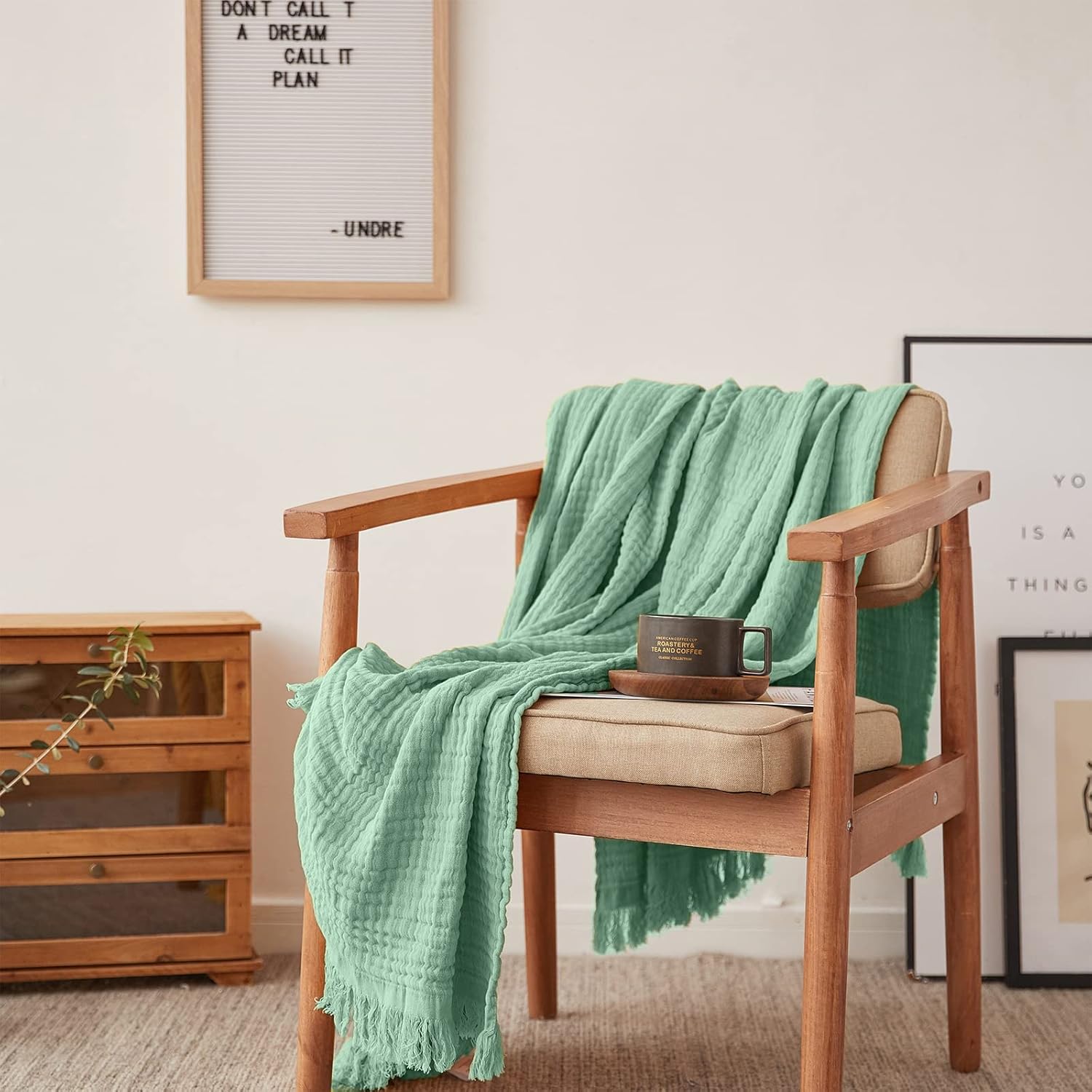Rustic Breeze Muslin Throw