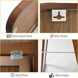 Collection of Oaklyn Walnut Mirror in a gallery layout