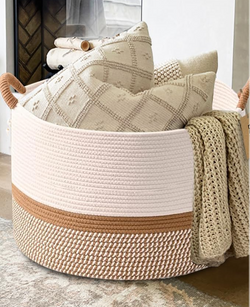 Collection of Desert Dune Wicker Basket in a gallery layout