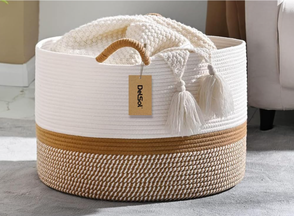 Desert Dune Wicker Basket