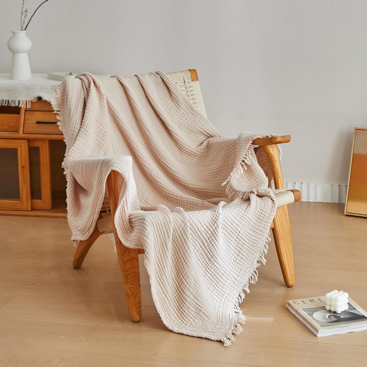 Rustic Breeze Muslin Throw