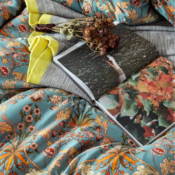 Collection of Vintage Garden Flower Quilt Cover in a gallery layout