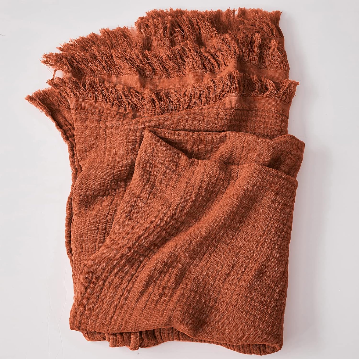 Rustic Breeze Muslin Throw