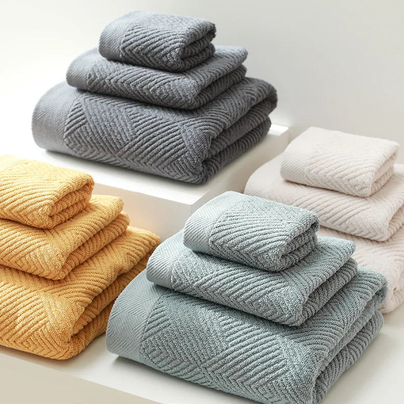 Collection of Luxury Cotton Towel Set in a gallery layout