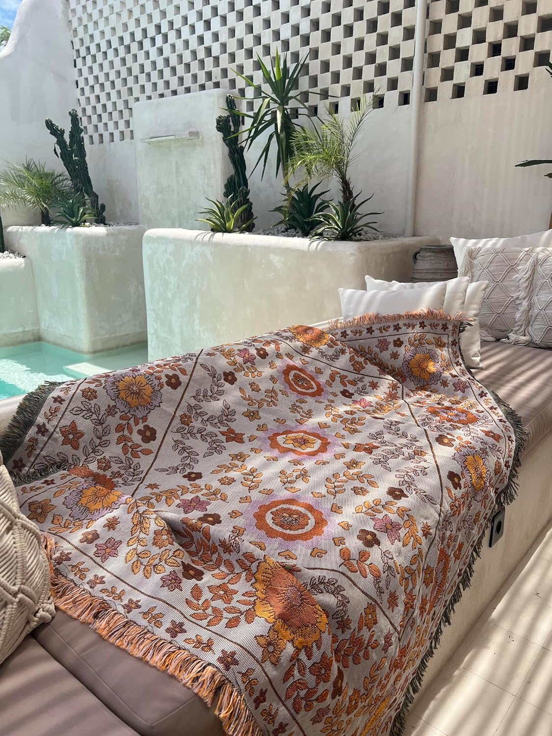 WanderWeave Floral Blanket