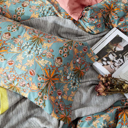 Collection of Vintage Garden Flower Quilt Cover in a gallery layout