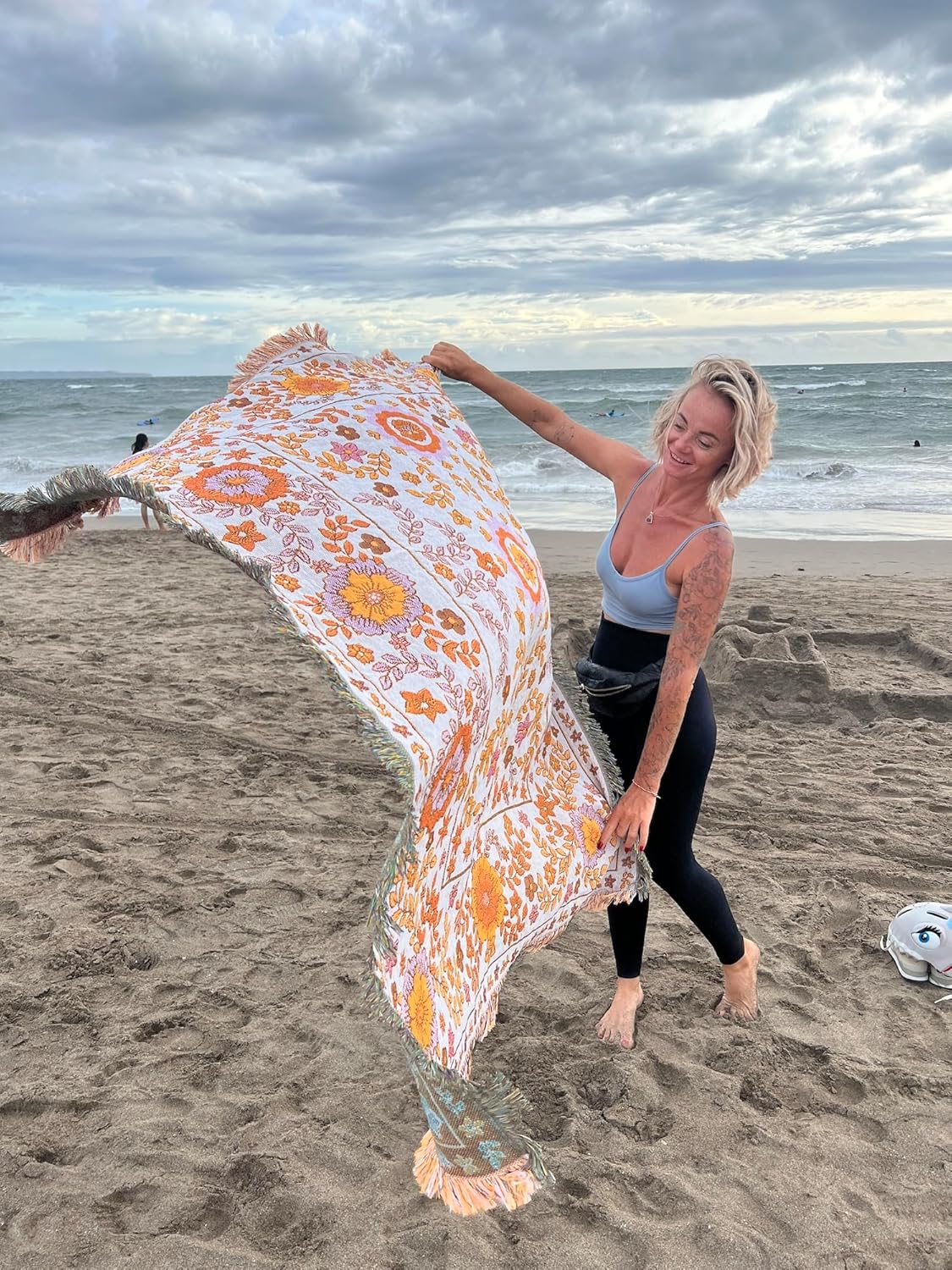 WanderWeave Floral Blanket