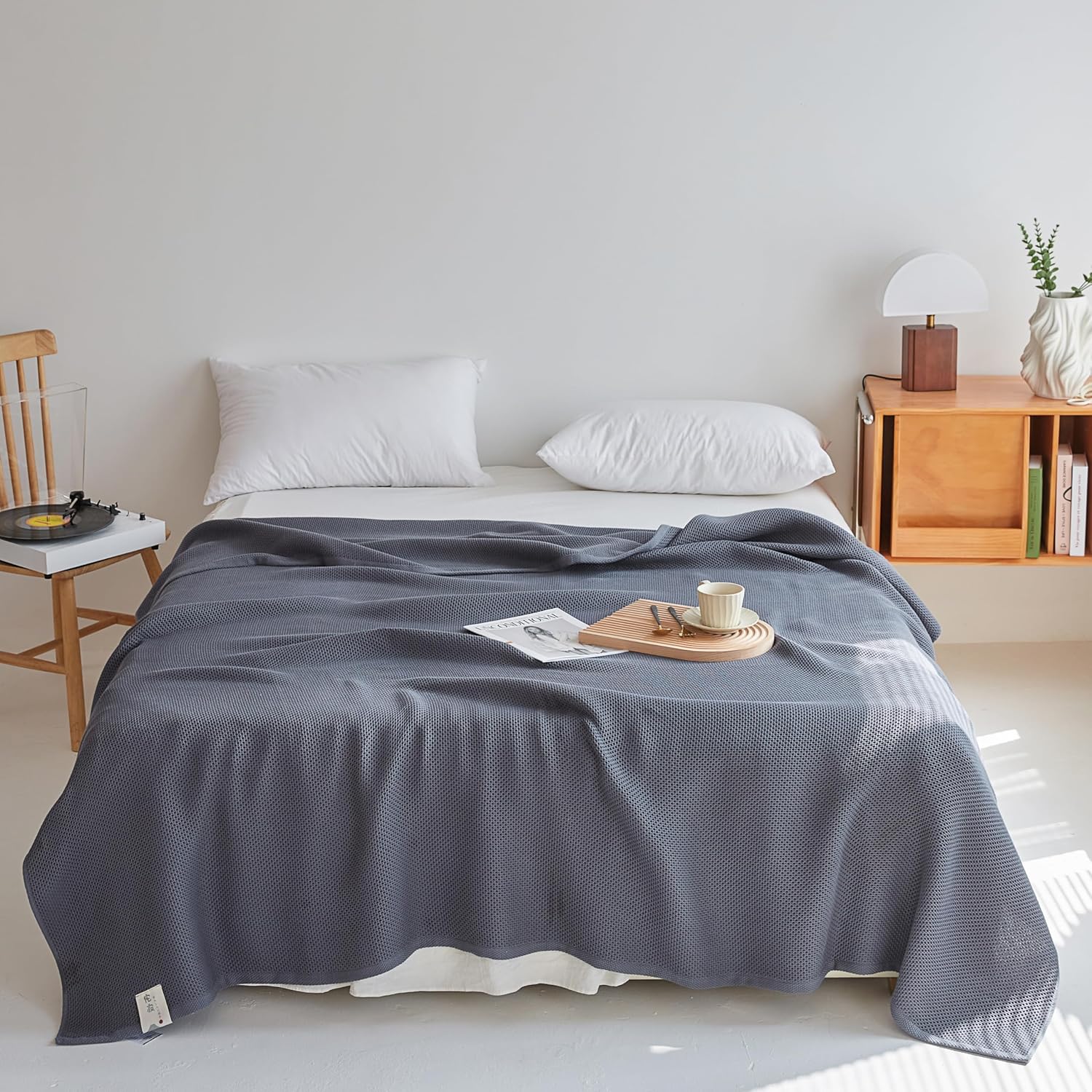 Collection of CozyWeave Waffle Blanket in a gallery layout