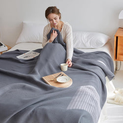 Collection of CozyWeave Waffle Blanket in a gallery layout