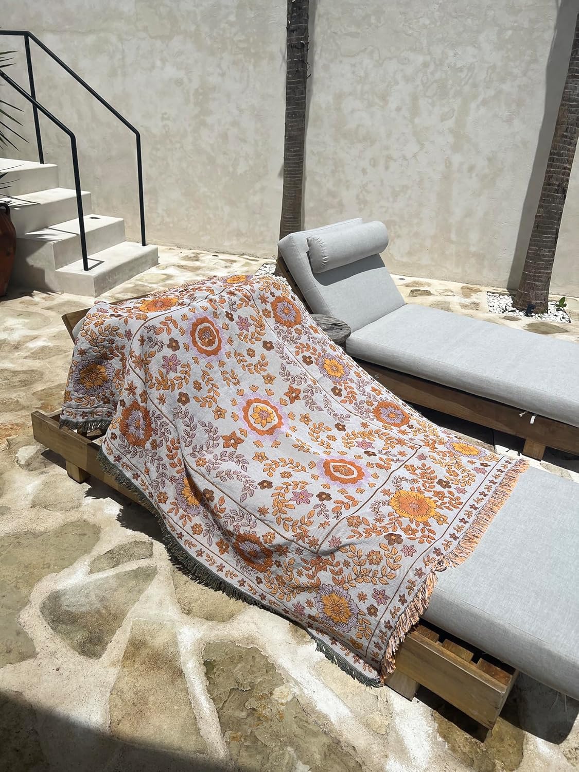 WanderWeave Floral Blanket