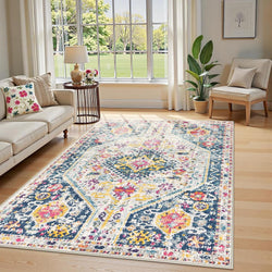 Collection of Vintage Boho Area Rug in a gallery layout