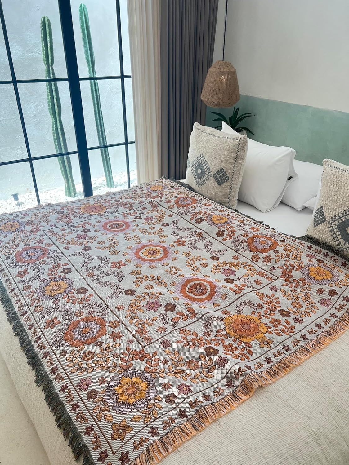 WanderWeave Floral Blanket