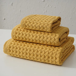 Collection of Waffle Towels Set in a gallery layout