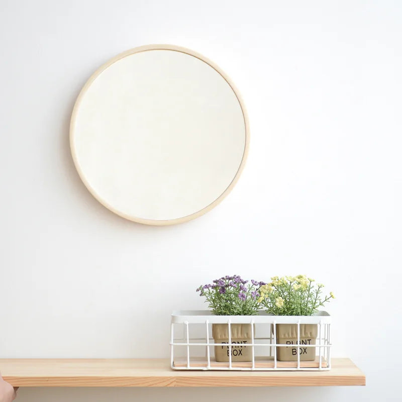 Collection of Nordic Round Mirror in a gallery layout