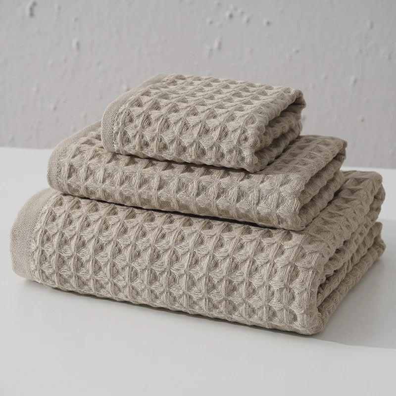 Waffle Towels Set