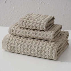 Collection of Waffle Towels Set in a gallery layout
