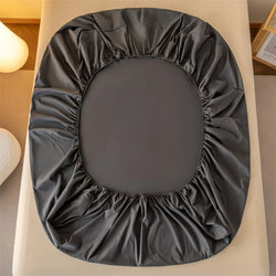 Collection of Solid Color Fitted Sheet Set in a gallery layout