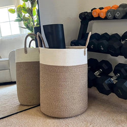 Collection of Woven Rope Laundry Basket in a gallery layout