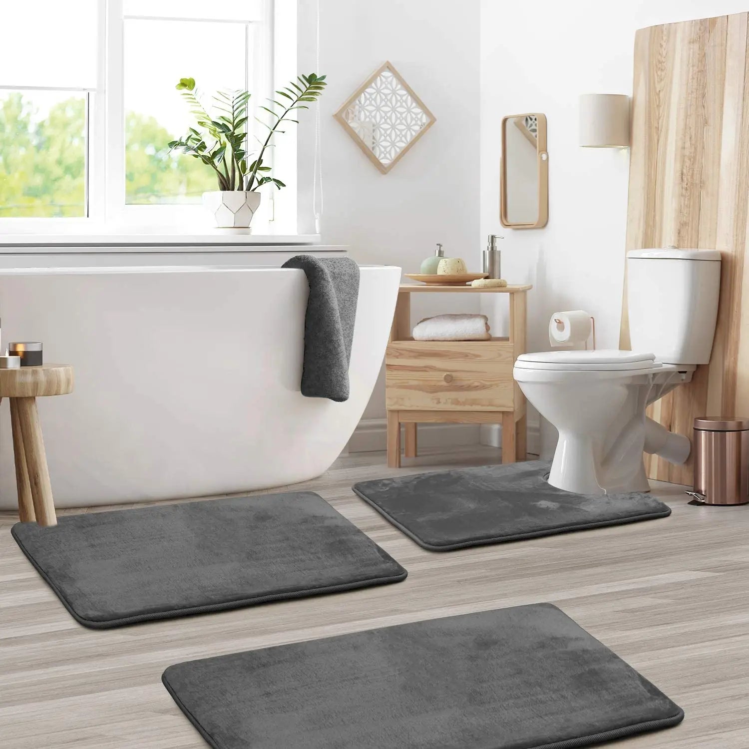 Collection of Bath Mat Set  in a gallery layout