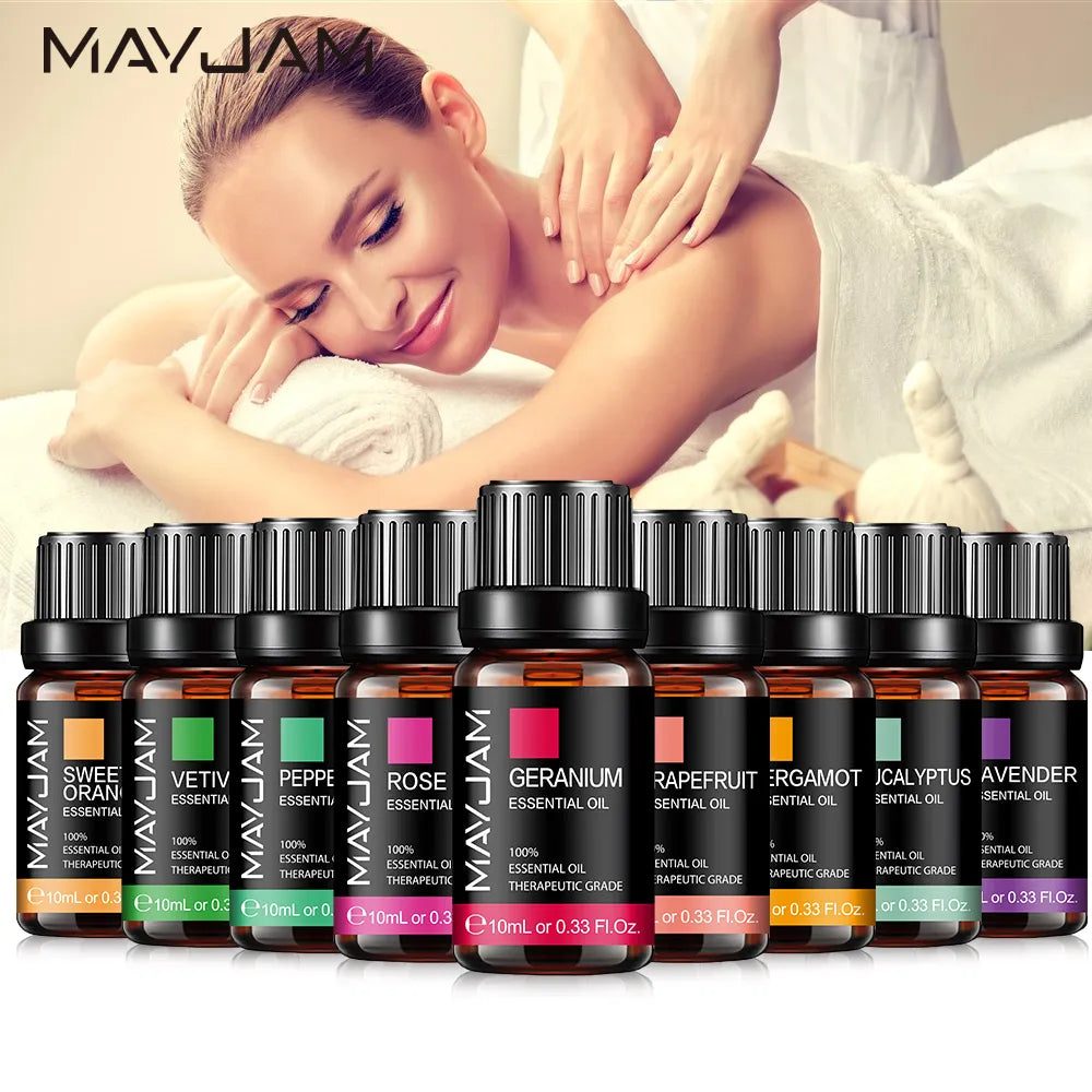 Pure Essential Oils,Massage Oil,Humidifier,Diffuser,Candle Making,Air Freshener